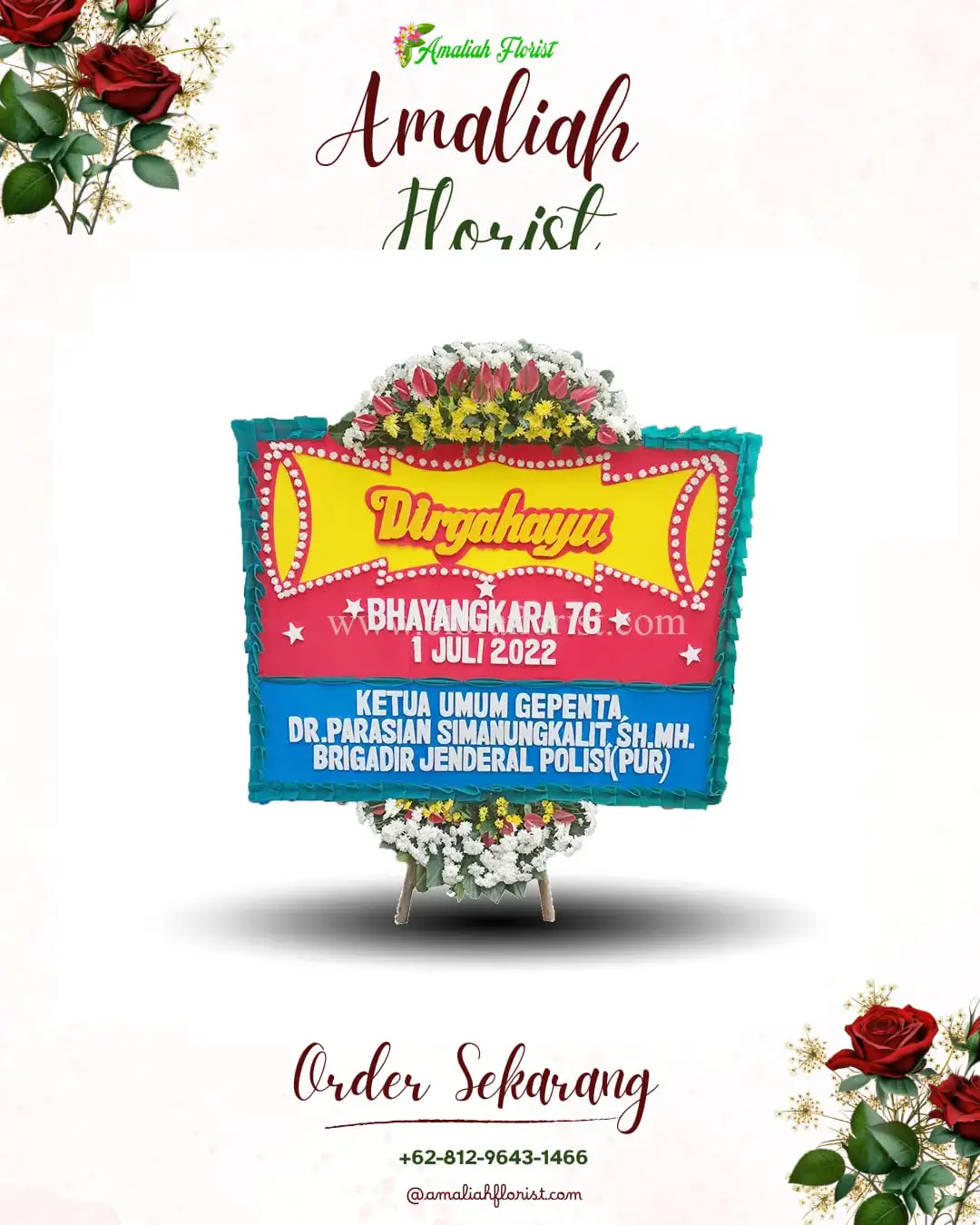 Papan Bunga HUT Ulang Tahun Kepulauan Tanimbar